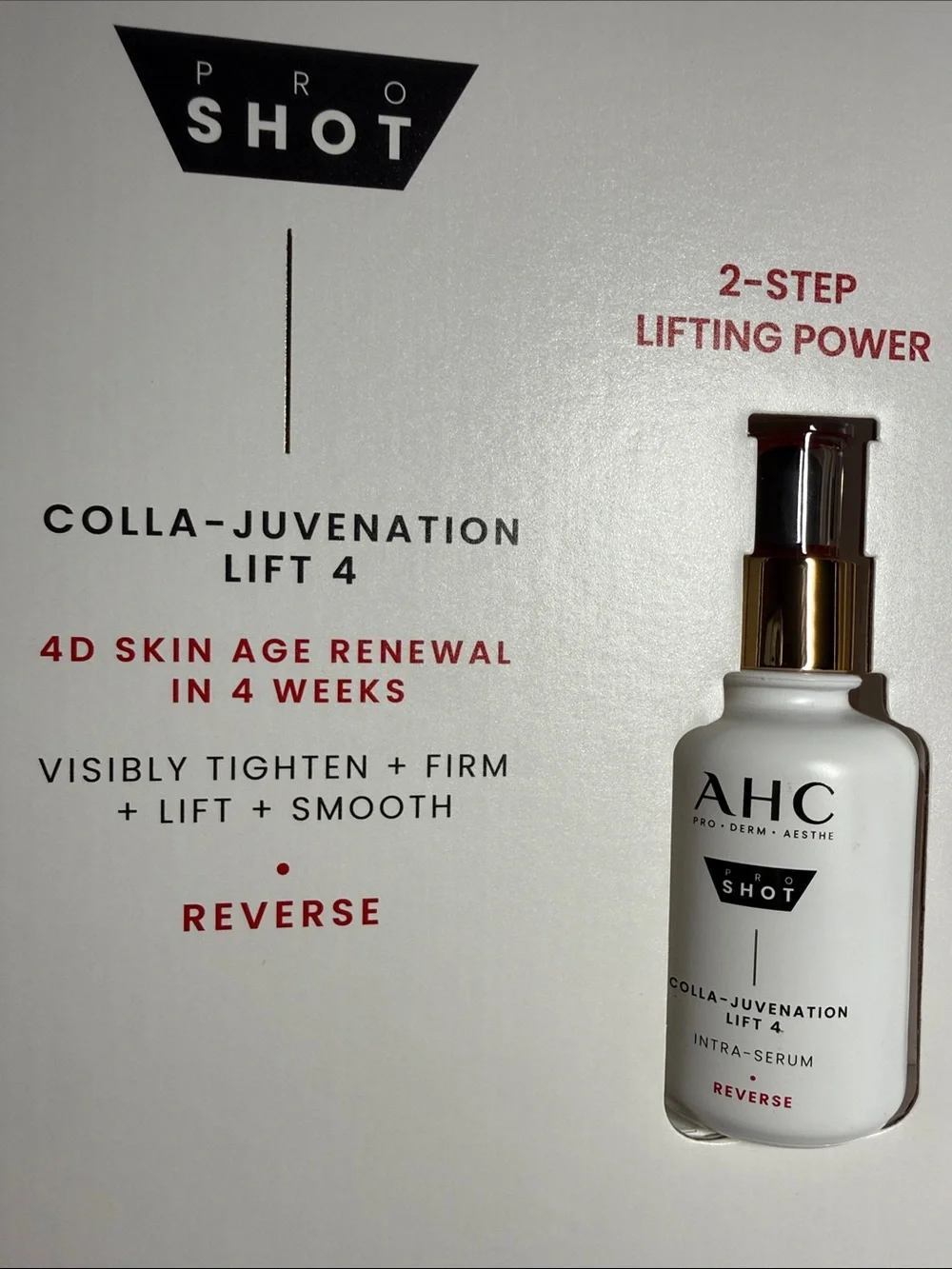 NIB AHC Pro Shot Colla-Juvenation Lift 4 Duo Set – Intra Serum + Eye Cream ..B